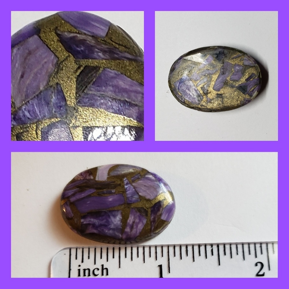 Peitersite Brecciated Rare Oval Loose Stone - Picture 2 of 3